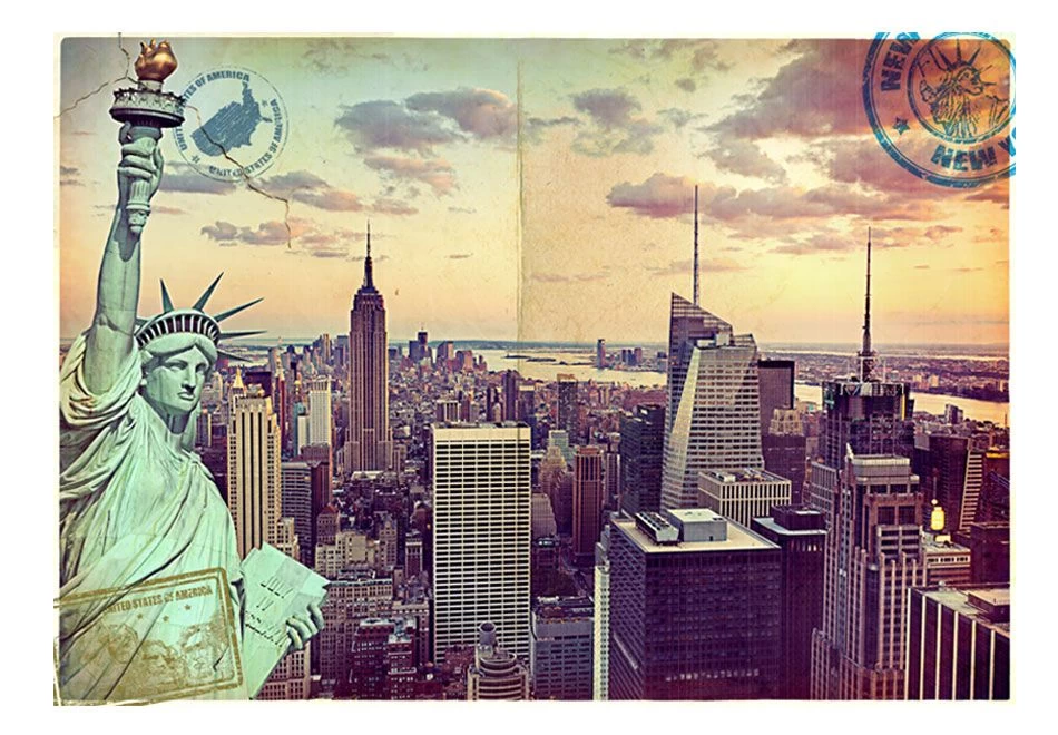 Fotobehang - Postcard From New York 4 Fotobehang - Postcard From New York - Afbeelding 2