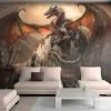 Zelfklevend Fotobehang - Dragon Castle -Woonmeubelwinkel MNL SNEW011258sam MP 1