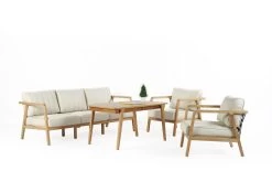 DKK Garden Lounge Set Clivia Crème