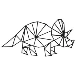 Triceratops Vrijstaand Geometrisch