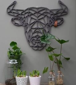 Geometrische Dieren Stier -Woonmeubelwinkel bull sfeer