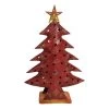 Handgemaakte Waxinehouder Rood 27x9xH40 Cm 2 Handgemaakte Waxinehouder Rood 27x9xH40 Cm -Woonmeubelwinkel christmastree red h40