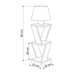 DKK Vloerlamp Kozena Wit -Woonmeubelwinkel d27edd105d925786f48f0f35ab90ec1bce05533a575dd581438f84abdd9c794f
