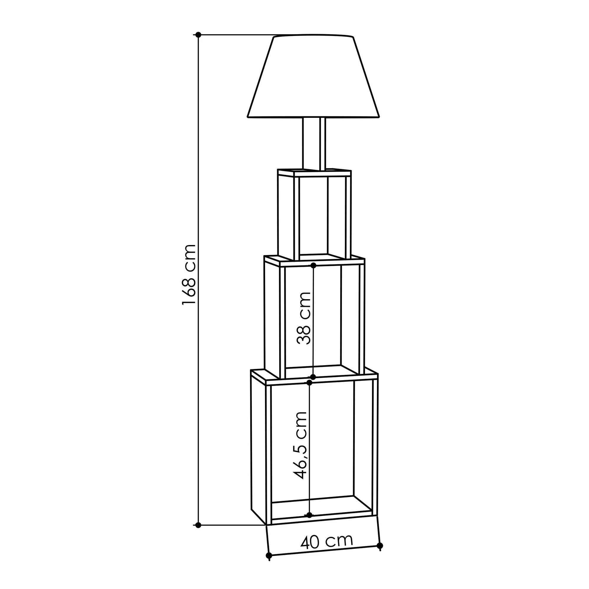 DKK Vloerlamp Tower Licht Mokka Beige 6 DKK Vloerlamp Tower Licht Mokka Beige - Afbeelding 4