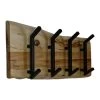 Kapstok Live Edge - 60x13x26 - Naturel - Acaciahout/metaal -Woonmeubelwinkel de kisten koning 107598 1