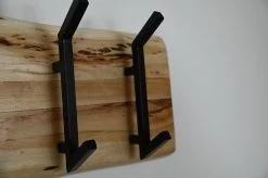 Kapstok Live Edge - 60x13x26 - Naturel - Acaciahout/metaal -Woonmeubelwinkel de kisten koning 107598 4