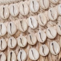 De Raffia Cowrie Spiegel - Naturel Wit -Woonmeubelwinkel de kisten koning 107823 7