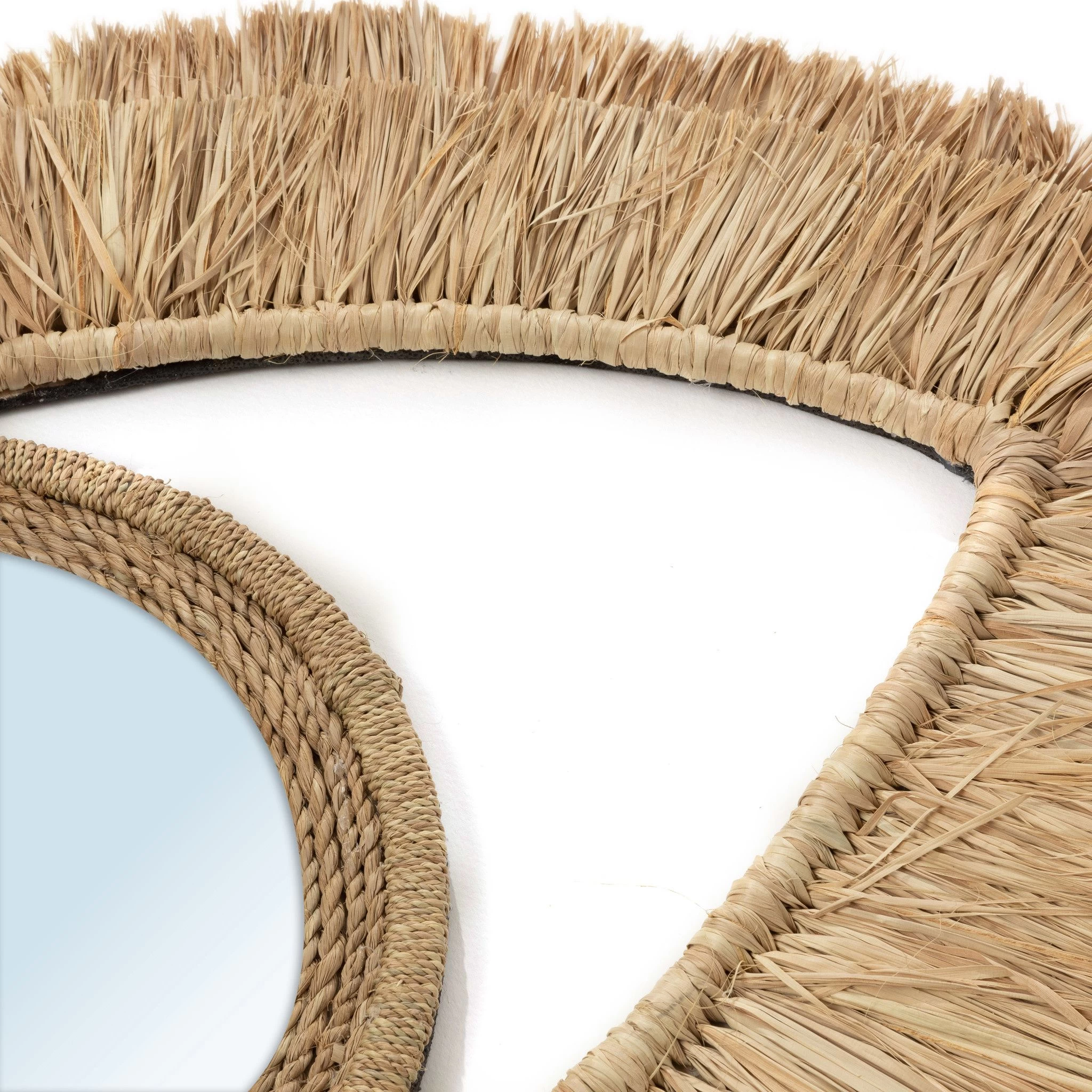 De Raffia Eye Spiegel - Naturel - M 9 De Raffia Eye Spiegel - Naturel - M - Afbeelding 7