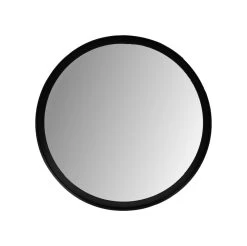 Wandspiegel Fletcher Rond - ΓΈ40 - Zwart - Metaal/glas