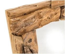 Wandspiegel - 50x50 Cm - Teak Wortelhout -Woonmeubelwinkel de kisten koning 107857 3