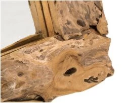 Wandspiegel - 50x50 Cm - Teak Wortelhout -Woonmeubelwinkel de kisten koning 107857 4