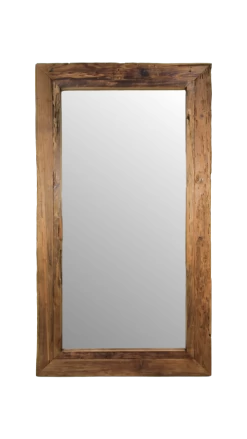 Wandspiegel Rustiek - 160x90 Cm - Drijfhout Teak