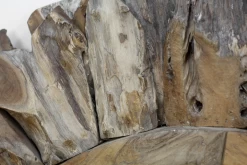 Wandspiegel Sun - ø108 Cm - Teak Wortelhout -Woonmeubelwinkel de kisten koning 107865 3