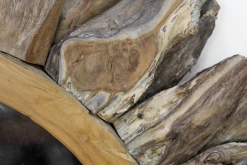 Wandspiegel Sun - ø108 Cm - Teak Wortelhout -Woonmeubelwinkel de kisten koning 107865 4