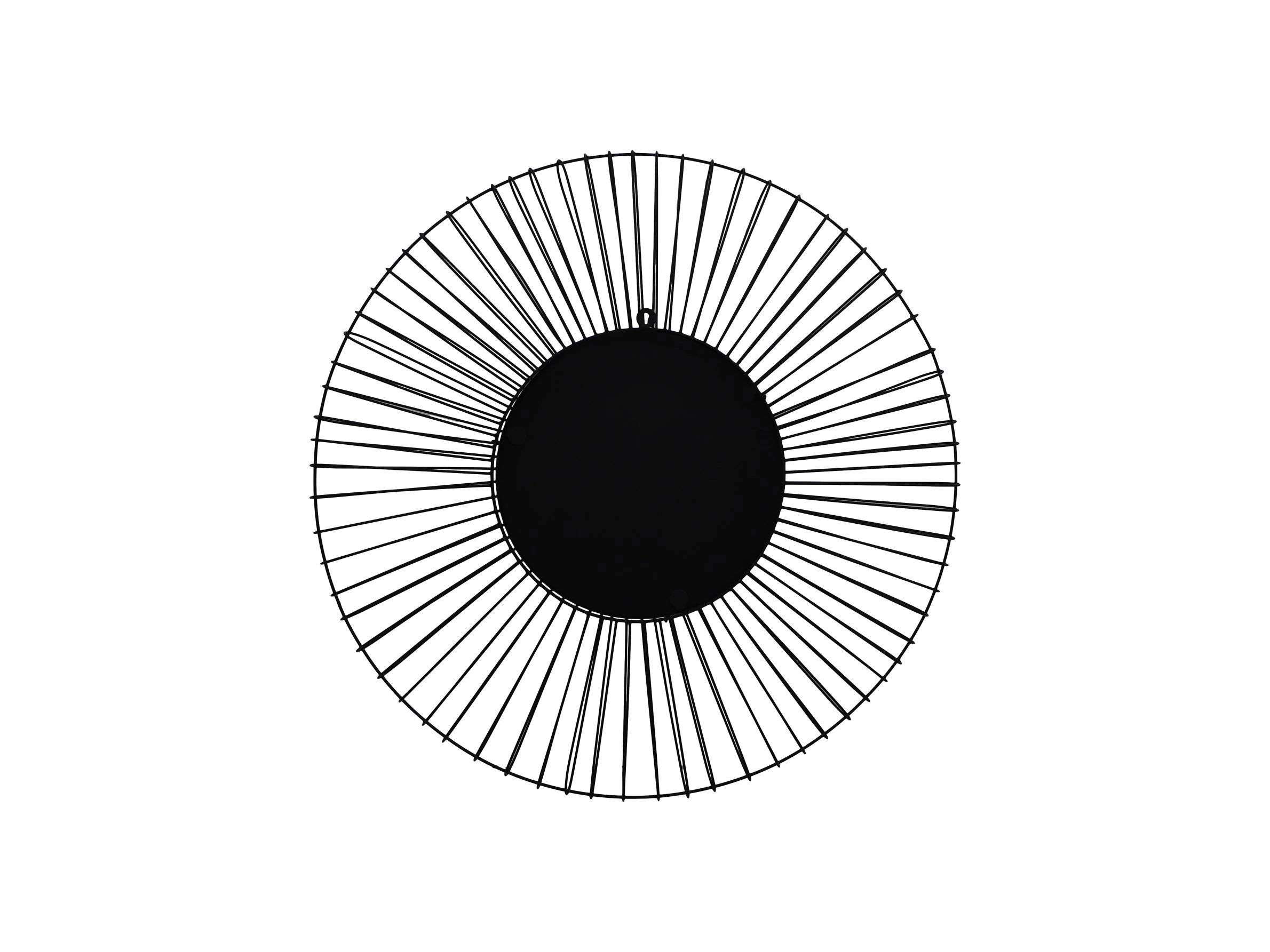 Wandspiegel Tarifa - ø90 - Ijzer - Zwart 5 Wandspiegel Tarifa - ø90 - Ijzer - Zwart - Afbeelding 3