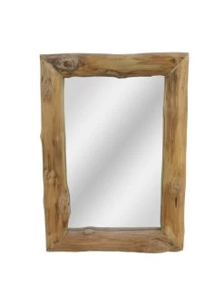 Wandspiegel - 50x70 Cm - Teakhout
