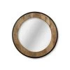 Wangspiegel Rond - ø70x5 - Naturel/zwart - Teakhout -Woonmeubelwinkel de kisten koning 107875 1