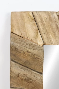 Wandspiegel - 60x80 Cm - Naturel - Teak 8 Wandspiegel - 60x80 Cm - Naturel - Teak -Woonmeubelwinkel de kisten koning 107879 3