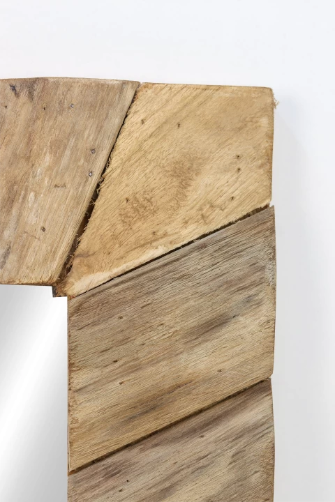 Wandspiegel - 60x80 Cm - Naturel - Teak 6 Wandspiegel - 60x80 Cm - Naturel - Teak - Afbeelding 4