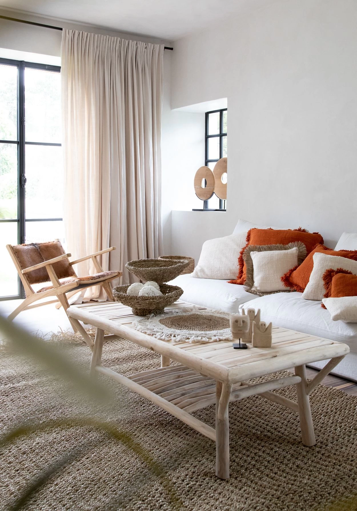 Het Raffia Fringed Tapijt - Naturel - 180x240 4 Het Raffia Fringed Tapijt - Naturel - 180x240 - Afbeelding 2