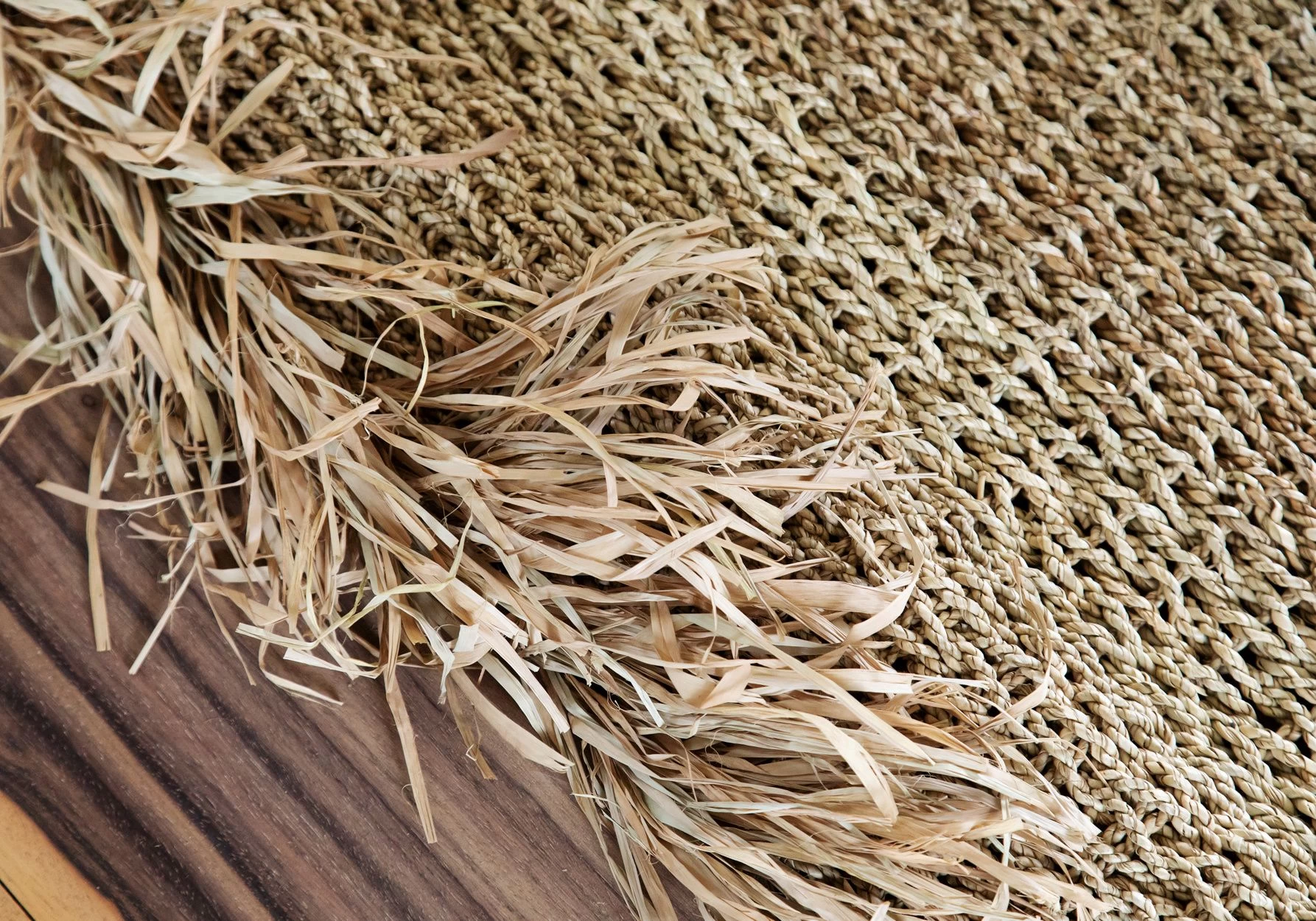 Het Raffia Fringed Tapijt - Naturel - 180x240 6 Het Raffia Fringed Tapijt - Naturel - 180x240 - Afbeelding 4
