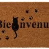 DOOR MAT CAT BIENVENUE NAT/BL -Woonmeubelwinkel de kisten koning 107905 1