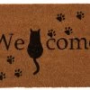 DOOR MAT CAT WELCOME NAT/BL -Woonmeubelwinkel de kisten koning 107908 1