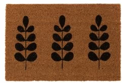 DOOR MAT LEAF COCONUT NAT/BL