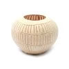 De Coconut Stripe Kaarshouder - Naturel -Woonmeubelwinkel de kisten koning 107914 1