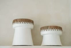 The Pretty Kaarsenhouder - Wit Naturel - M -Woonmeubelwinkel de kisten koning 107922 8