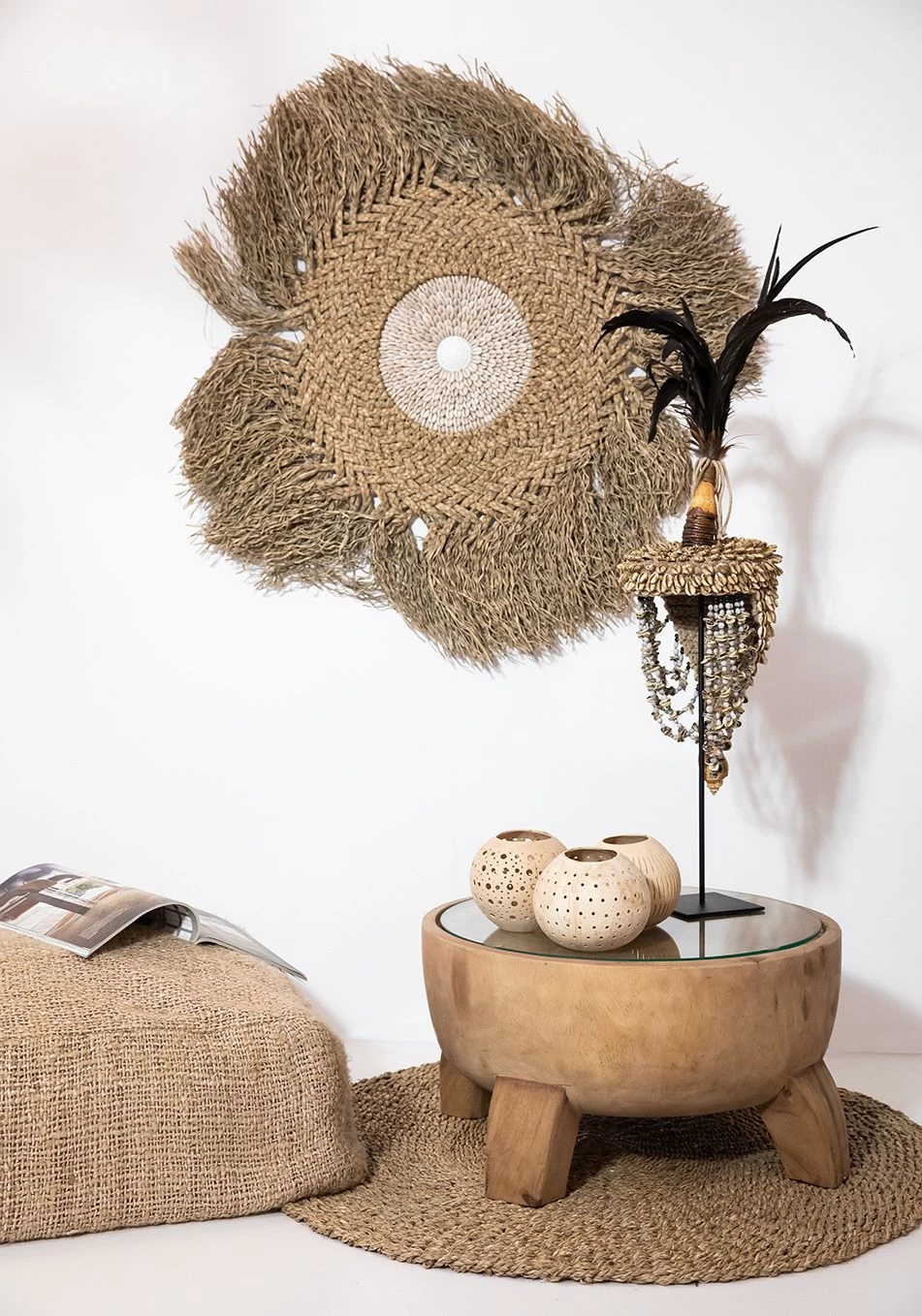 De Coconut Dot Kaarshouder - Naturel 7 De Coconut Dot Kaarshouder - Naturel - Afbeelding 5