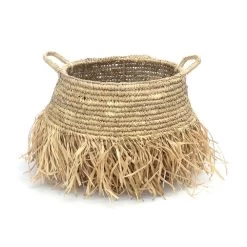 De Raffia Deluxe Manden - Naturel - Set Van 2 -Woonmeubelwinkel de kisten koning 108546 7