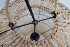 Hanglamp Rotan - Naturel - Rotan/Metaal - ø55 Cm -Woonmeubelwinkel de kisten koning 108568 4
