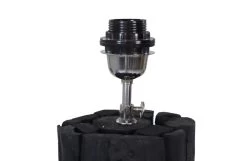 Vloerlamp Nature (zonder Kap) - Rond - Zwart - Teak -Woonmeubelwinkel de kisten koning 108573 5