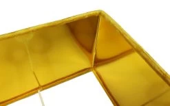 Vierkante Lampenkap - Mosterdgeel/goud - Velvet - 30x30x20 Cm -Woonmeubelwinkel de kisten koning 108574 3