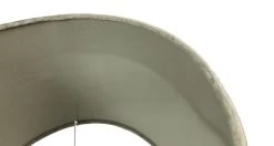 Ronde Lampenkap Met Print - Lichtgrijs/goud - Velvet - 42x42x32 Cm -Woonmeubelwinkel de kisten koning 108580 3