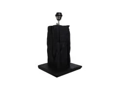 Tafellamp Nature Vierkant - Zwart - Teak - 25x25x50 Cm -Woonmeubelwinkel de kisten koning 108586 2