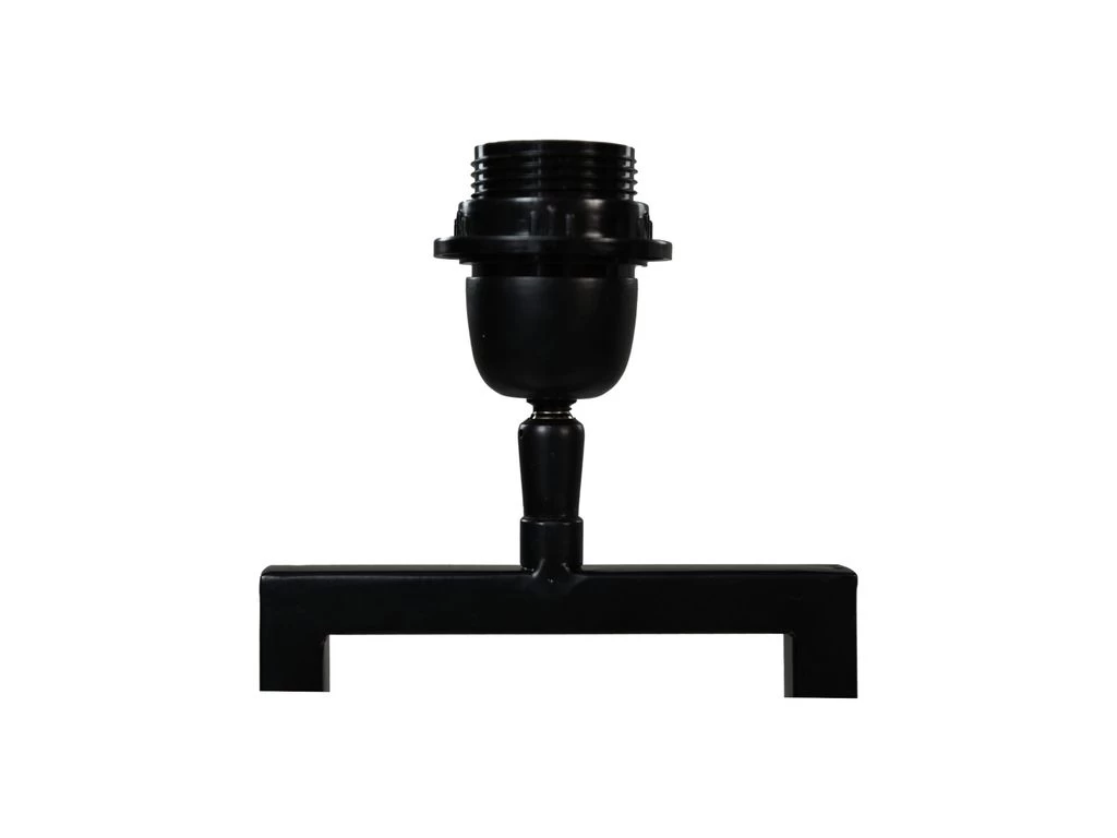 Tafellamp - Gepoedercoat Zwart - Metaal - 20-x20x55 Cm 4 Tafellamp - Gepoedercoat Zwart - Metaal - 20-x20x55 Cm - Afbeelding 2