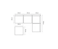 Tuin Loungeset Aruba 5-delig + Hoek (incl. Kussens) - Donkergrijs - Teak -Woonmeubelwinkel de kisten koning 108589 4