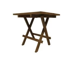 Uitklapbare Picknick Tafel- Naturel- Teak - 50x50x50 Cm -Woonmeubelwinkel de kisten koning 108609 3