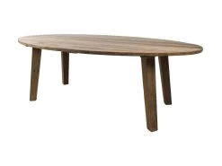 Tuintafel Ovaal - Naturel - Teakhout - 220x110x75 Cm -Woonmeubelwinkel de kisten koning 108620 2