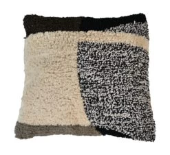 Sierkussen - Naturel/grijs/bruin - Katoen - 45x45 Cm