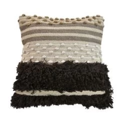 Sierkussen - Naturel/beige - Katoen - 45x45 Cm