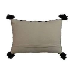 Sierkussen Met Tassels - Naturel/zwart - Katoen - 35x50 Cm -Woonmeubelwinkel de kisten koning 108678 2