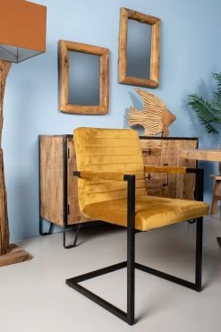 Wandspiegel - Teakhout - 50x60 Cm -Woonmeubelwinkel de kisten koning 108706 5