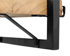 Wandplank Levels Live Edge - Acacia/ijzer - 70x32 Cm -Woonmeubelwinkel de kisten koning 108708 4