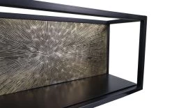 Wandbox Fletcher - Goud/zwart - Ijzer/Aluminium/Mangohout - 55x18x25 Cm 7 Wandbox Fletcher - Goud/zwart - Ijzer/Aluminium/Mangohout - 55x18x25 Cm -Woonmeubelwinkel de kisten koning 108713 3