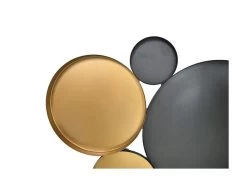 Wanddecoratie - Zwart/goud - Ijzer - 61x47x2 Cm -Woonmeubelwinkel de kisten koning 108716 3