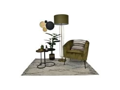 Wanddecoratie - Zwart/goud - Ijzer - 61x47x2 Cm -Woonmeubelwinkel de kisten koning 108716 4