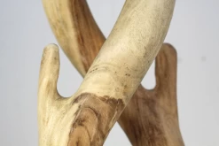 Kapstok Dubbel - Naturel - Munggur - 30x190cm -Woonmeubelwinkel de kisten koning 108717 4